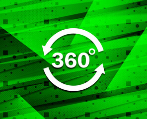 360 degrees rotate arrow icon nature sleek line abstract background illustration