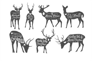 Merry Christmas with templates to print on demand