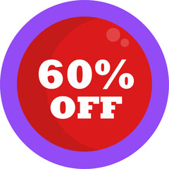 Discount offer tag icon. Shopping coupon symbol. Sale label tag with percentage sign. Black Friday discount banner or coupon. Vector shopping label