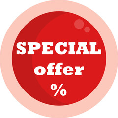 Discount offer tag icon. Shopping coupon symbol. Sale label tag with percentage sign. Black Friday discount banner or coupon. Vector shopping label