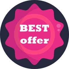 Discount offer tag icon. Sale label tag . Black Friday discount banner or coupon. Vector shopping label