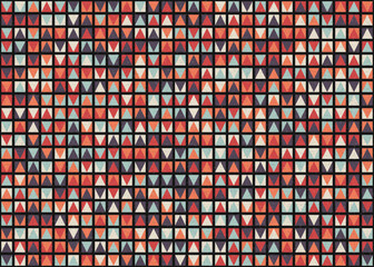 Fototapeta premium Abstract Geometric Pattern generative computational art illustration