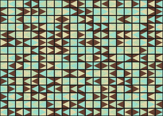 Fototapeta premium Abstract Geometric Pattern generative computational art illustration