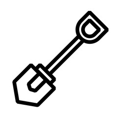 hoe icon logo or illustration with outline stroke style vector design. perfect use for web, mobile app, pattern, design etc.