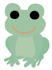 1匹のカエルのイラスト