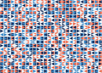 Fototapeta premium Abstract Geometric Pattern generative computational art illustration