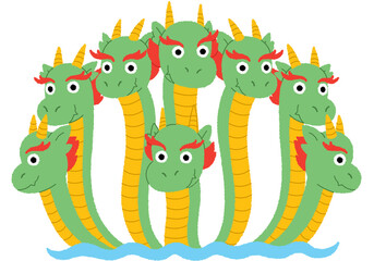 ヤマタノオロチのイラスト