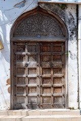 Old traditional doors. Stone Town, Zanzibar, Tanzania.