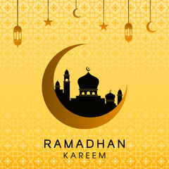 ramadhan welcoming greeting design concept