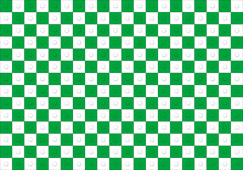 白色と緑色のブロックが並んだ背景テクスチャー