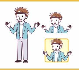 Young man with brown hair