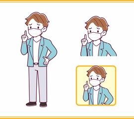 Young man with brown hair