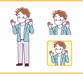 Young man with brown hair