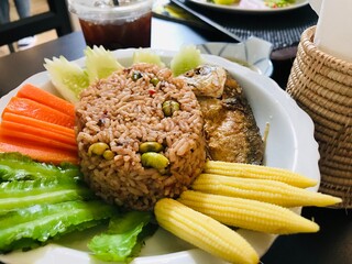 grilled chicken with vegetables