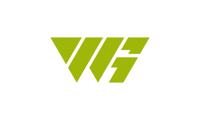 Creative Vector Illustration Logo Design. Initial Letter W and G Concept.