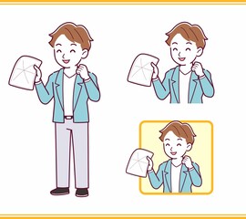 Young man with brown hair