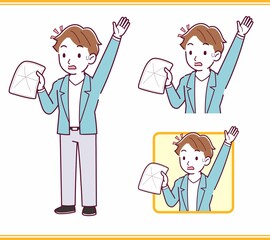 Young man with brown hair