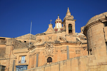 Fototapeta premium Church in Valletta. Malta. Malteses Islands