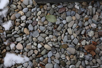 Pile sea gray stones. Background from sea gray stones