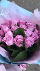 bouquet of pink roses