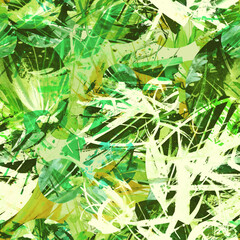 Creative seamless watercolor pattern of plants, Herbs, flowers, poppy, lily, green tulip. multicolored flowers watercolor, stylish pattern. Abstract paint splash. Thread, branches