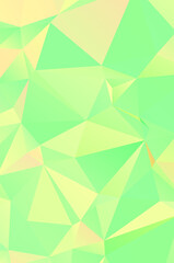 Abstract green vivid wallpaper mosaic background. Geometric triangle