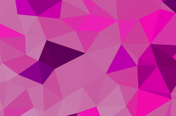 Colorful purple vivid polygonal triangular background pattern