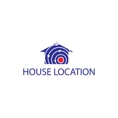 home location logo internet wifi vector design illustration