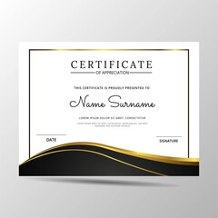 elegantdiploma certificate template. Use for print, certificate, diploma, graduation