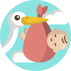 Cute baby colour icon. Toy icon. 