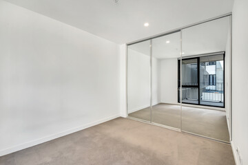 Empty and unfurnished brand new apartment