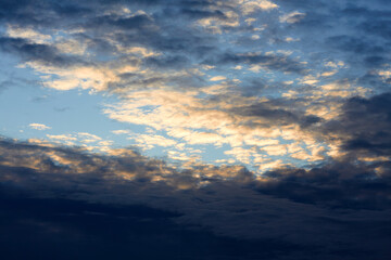 Skies Above Blue Heavens Dramatic sunrise Heaven