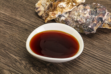 Oyster sauce in the bowl