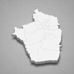 3d isometric map of Riyadh is a Region of Saudi Arabia