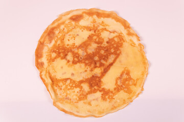 yellow pancake with spots back view