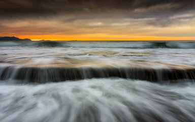 Obraz premium Azkorri beach in the Basque country