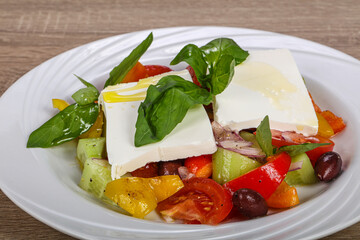 Traditional Greek salad with Feta