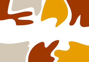 Abstract shape background with copyspace . Trend color Greige Copper Goldenrod 2021 wallpaper