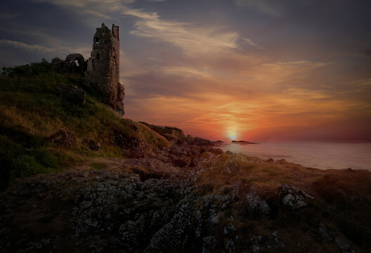 Castle sunset