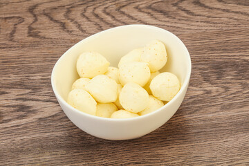 Natural tasty baby Mozarella cheese