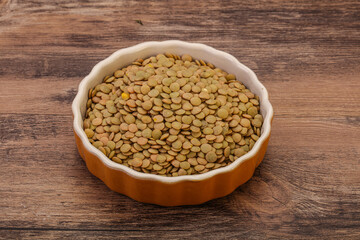 Vegan cuisine - Dry lentil heap