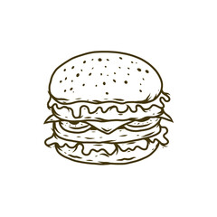 burger vector illustration
