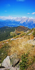 Fototapeta na wymiar Blick vom Krahbergzinken auf das Dachsteingebirge 