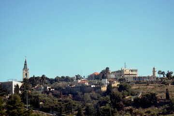 Obraz premium Jerusalem, Mount of Olives, Orthodox Monastery of the Ascension (Russian Orthodox Church Abroad)