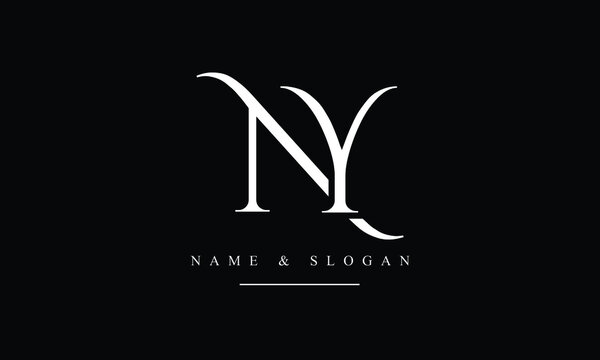 NY, YN, N, Y abstract letters logo monogram