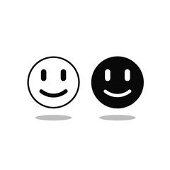 Face emoji icon isolated on white background. Trendy face emoji icon for sticker, wallpaper, greeting card, t shirt and poster. Useful social media, app, ui and logo. Face emoji vector illustration