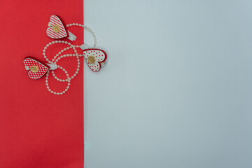 Valentines day wishes type of cards with hearts and pearls different backgrounds