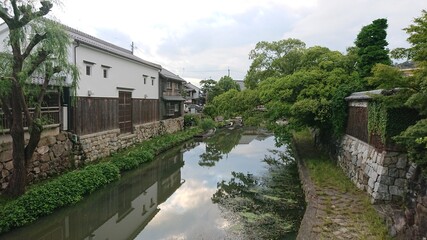 Fototapeta na wymiar 滋賀の近江八幡の風景