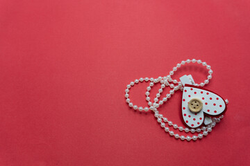 Valentines day wishes type of cards with hearts and pearls different backgrounds