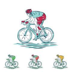 Obraz premium Bicycle illustration logo